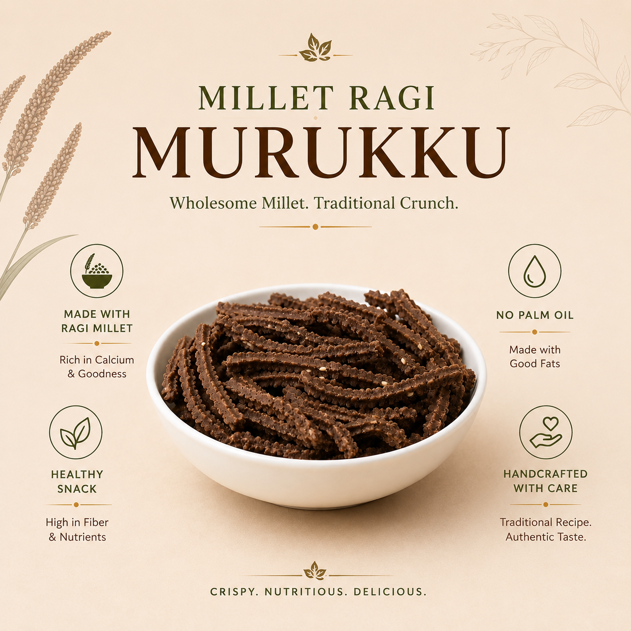 Beet Root Murukku